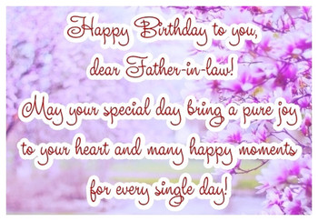 Happy birthday father in law ecards greetingshare