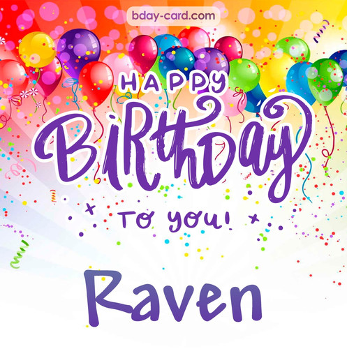 Beautiful Happy Birthday images for Raven