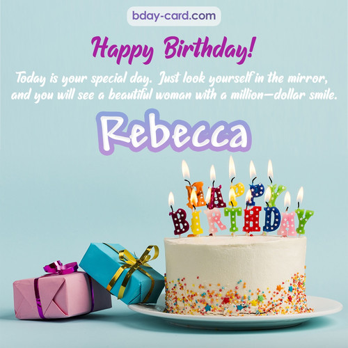 Birthday pictures for Rebecca with cakes