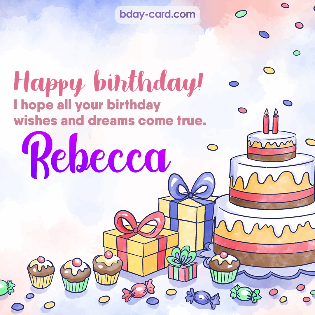 Birthday Images For Rebecca 💐 — Free Happy Bday Pictures And Photos
