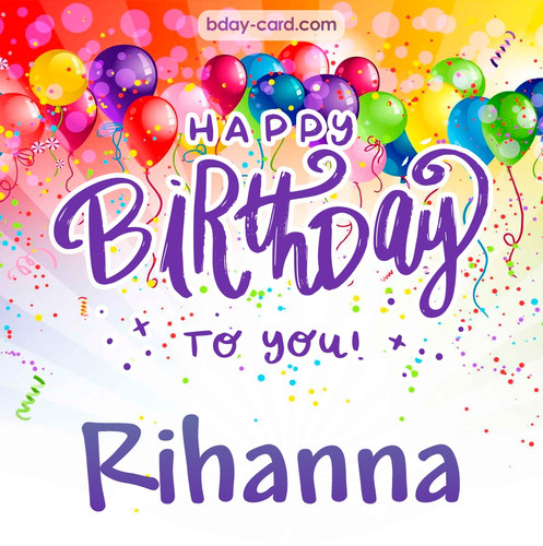 Beautiful Happy Birthday images for Rihanna