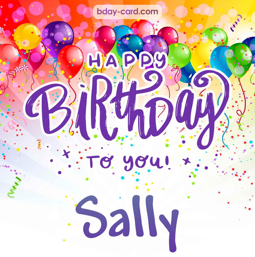 Beautiful Happy Birthday images for Sally