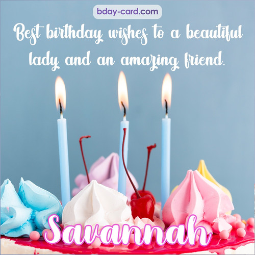 Greeting pictures for Savannah with marshmallows