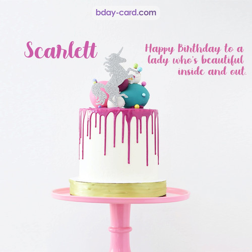 Bday pictures for Scarlett with cakes