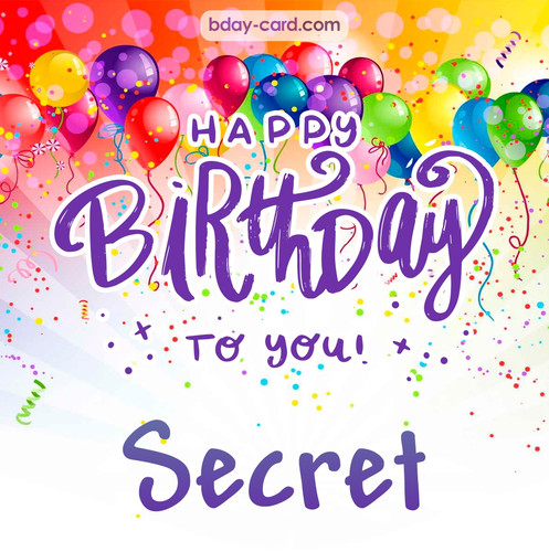 Beautiful Happy Birthday images for Secret
