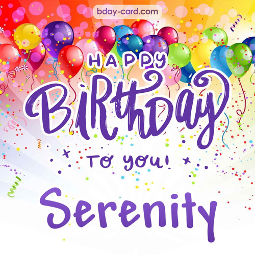 Beautiful Happy Birthday images for Serenity