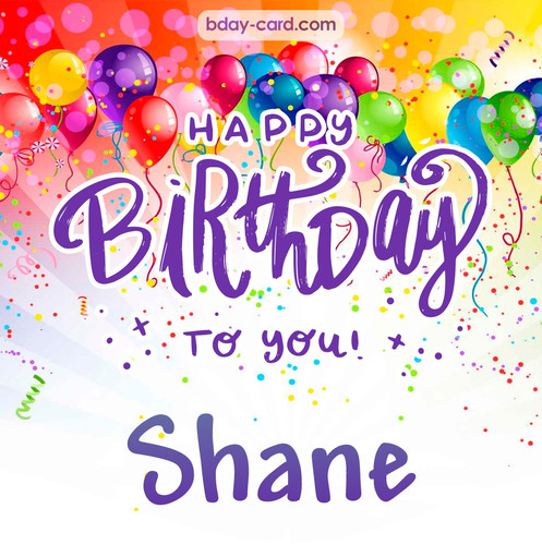 Beautiful Happy Birthday images for Shane