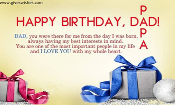 Inspirational happy birthday message for father birthday ...