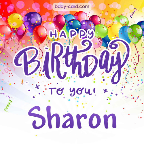 Beautiful Happy Birthday images for Sharon