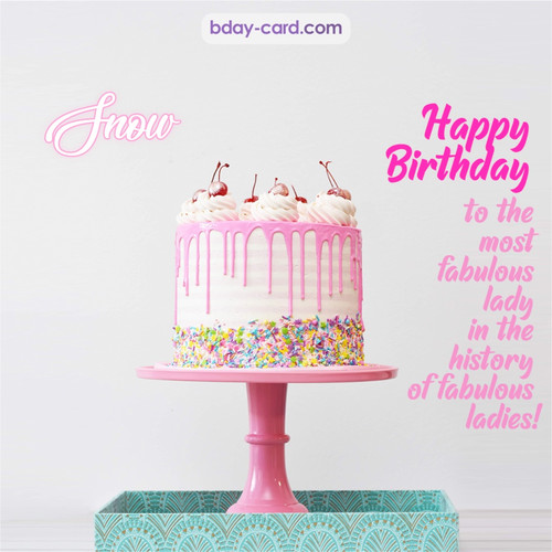 Bday pictures for fabulous lady Snow