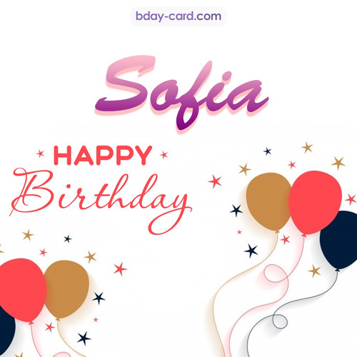 Bday pics for Sofia with balloons