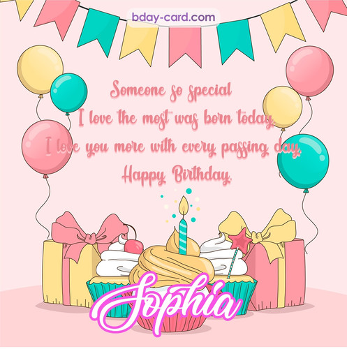 Greeting photos for Sophia with Gifts