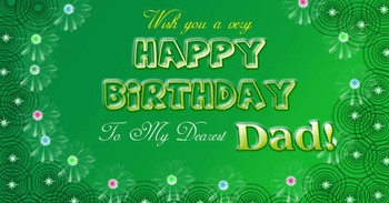 Happy birthday dad wishes cake images greeting card sms