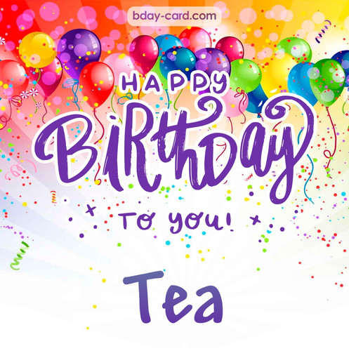 Beautiful Happy Birthday images for Tea