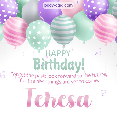 Birthday pic for Teresa with balls
