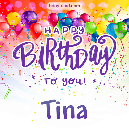 Beautiful Happy Birthday images for Tina