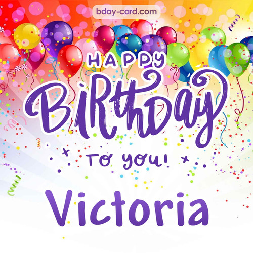 Beautiful Happy Birthday images for Victoria