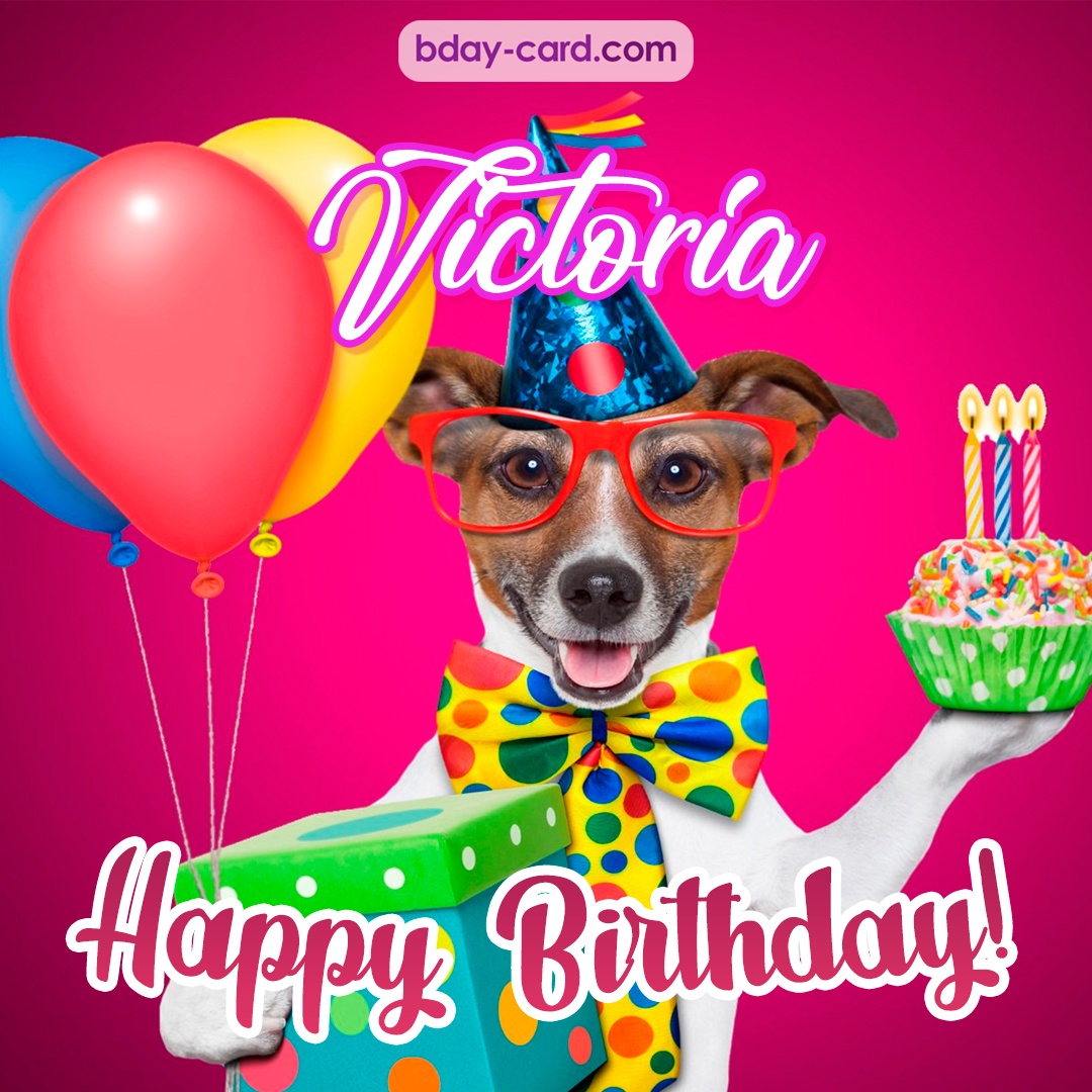 Greeting photos for Victoria with Jack Russal Terrier