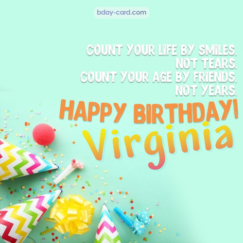 Birthday pictures for Virginia with claps