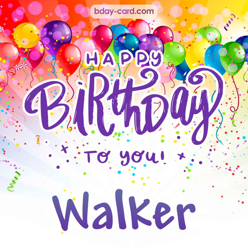 Beautiful Happy Birthday images for Walker