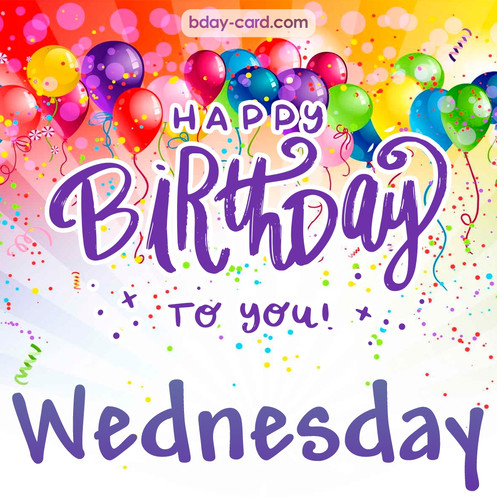 Beautiful Happy Birthday images for Wednesday