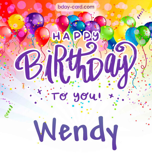 Beautiful Happy Birthday images for Wendy
