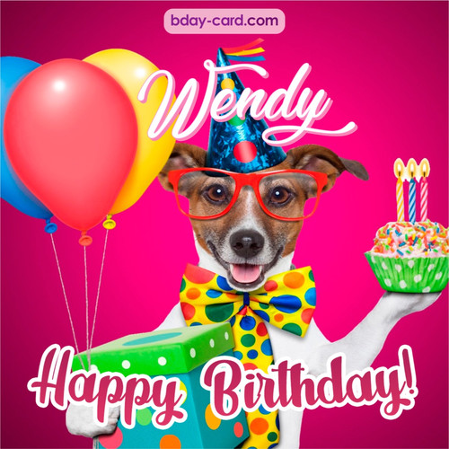 Greeting photos for Wendy with Jack Russal Terrier