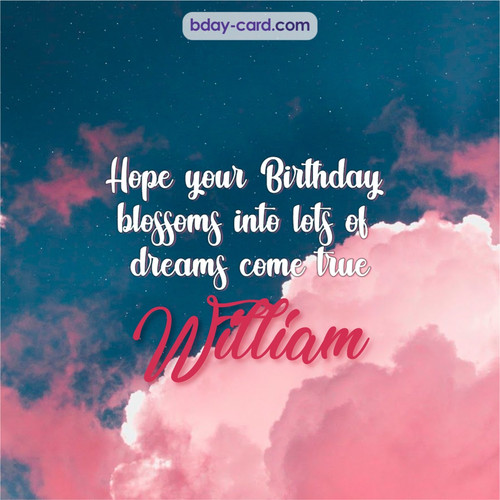 Birthday pictures for William with clouds