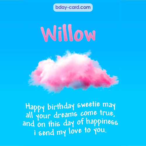 Happiest birthday pictures for Willow - dreams come true