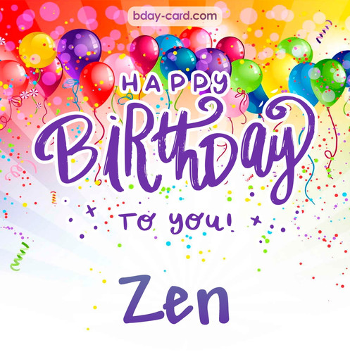 Beautiful Happy Birthday images for Zen