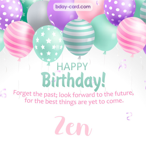 Birthday pic for Zen with balls