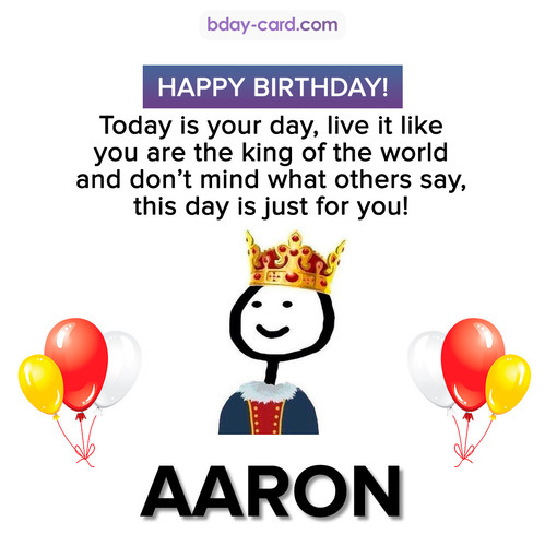 Birthday images for Aaron 💐 — Free happy bday pictures and photos |  