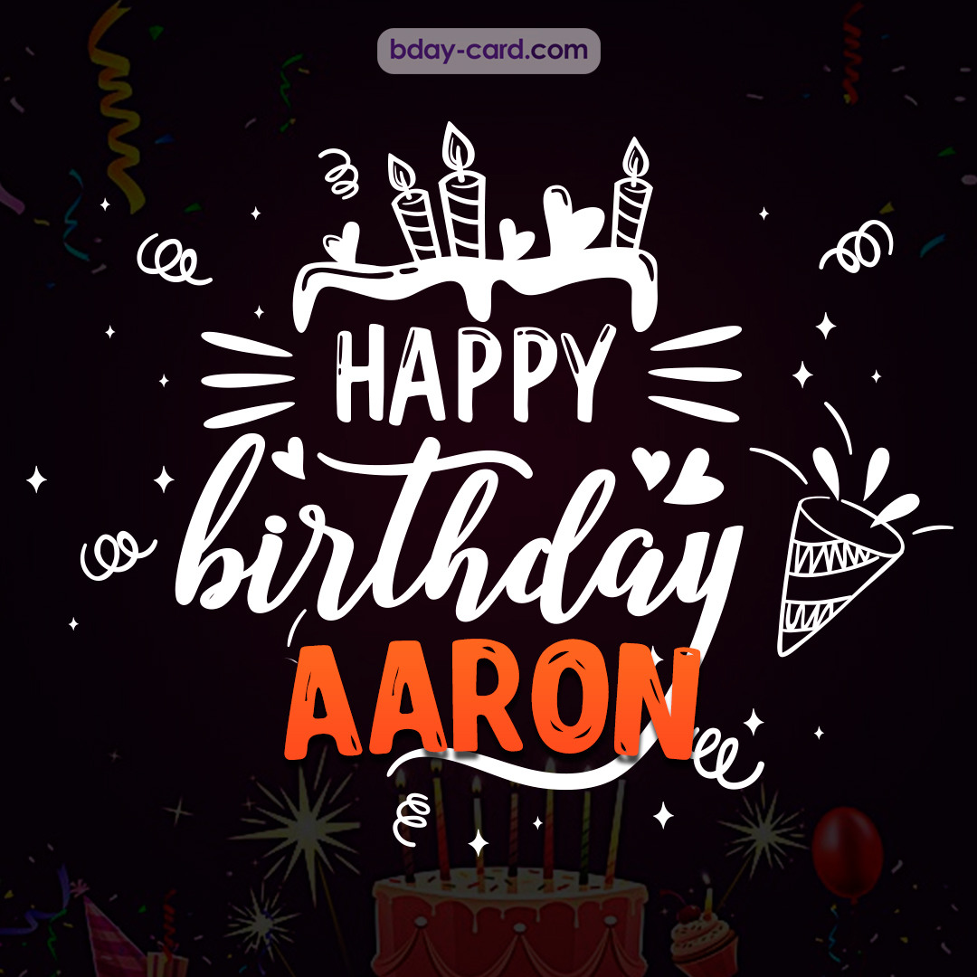 Birthday images for Aaron 💐 — Free happy bday pictures and photos |  