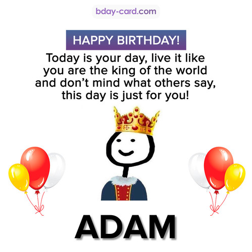 Happy Birthday Meme for Adam