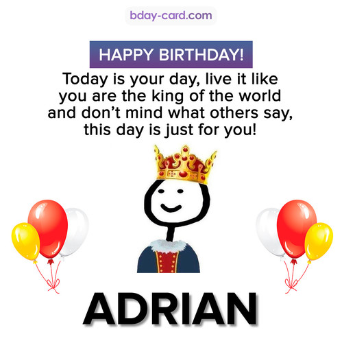 Happy Birthday Meme for Adrian