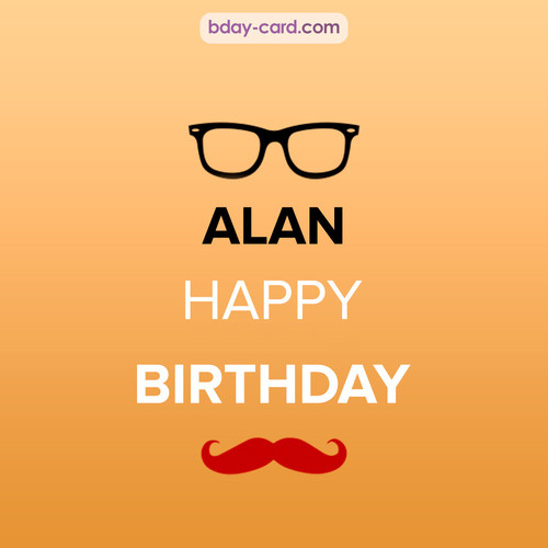 Happy Birthday photos for Alan with antennae