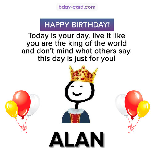 Happy Birthday Meme for Alan