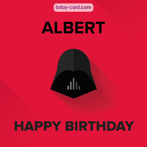 Happy Birthday pictures for Albert with Darth Vader