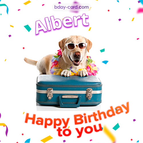 Greetings pics for Albert with Balloons