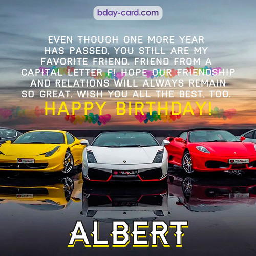 Birthday pics for Albert with Sports cars