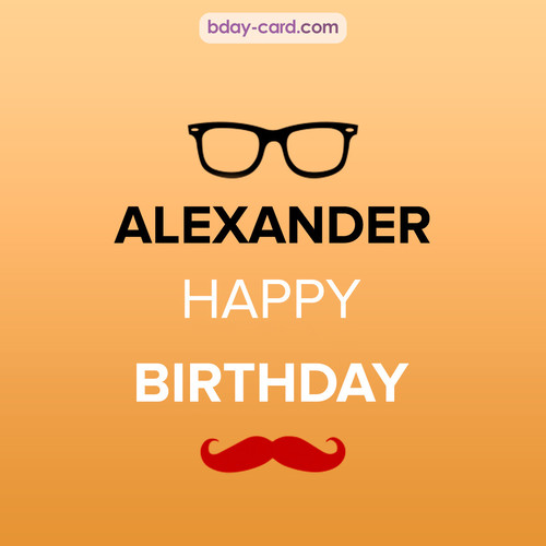 Happy Birthday photos for Alexander with antennae