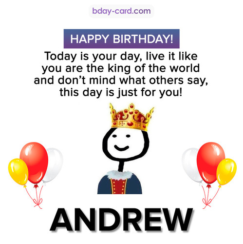 Happy Birthday Meme for Andrew