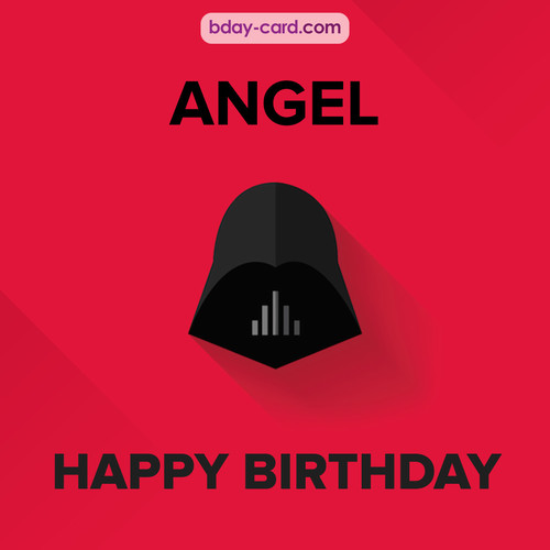 Happy Birthday pictures for Angel with Darth Vader