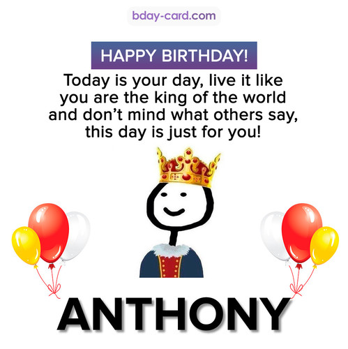 Happy Birthday Meme for Anthony