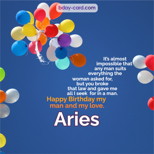 Birthday images for Aries with Balls