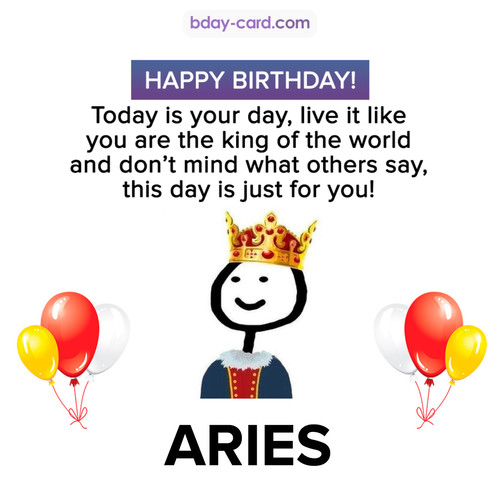 Happy Birthday Meme for Aries