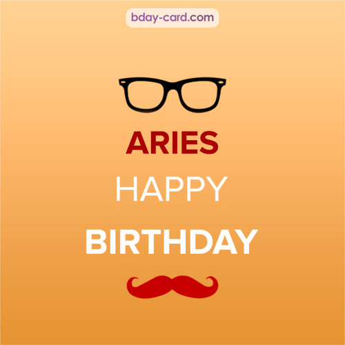 Happy Birthday photos for Aries with antennae