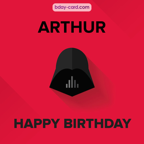 Happy Birthday pictures for Arthur with Darth Vader
