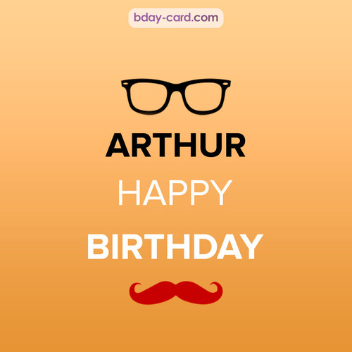Happy Birthday photos for Arthur with antennae