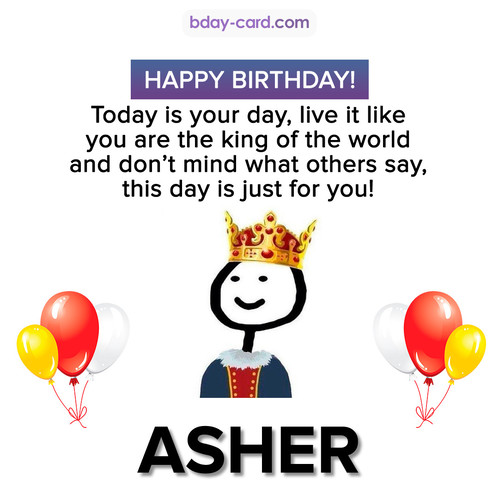 Happy Birthday Meme for Asher